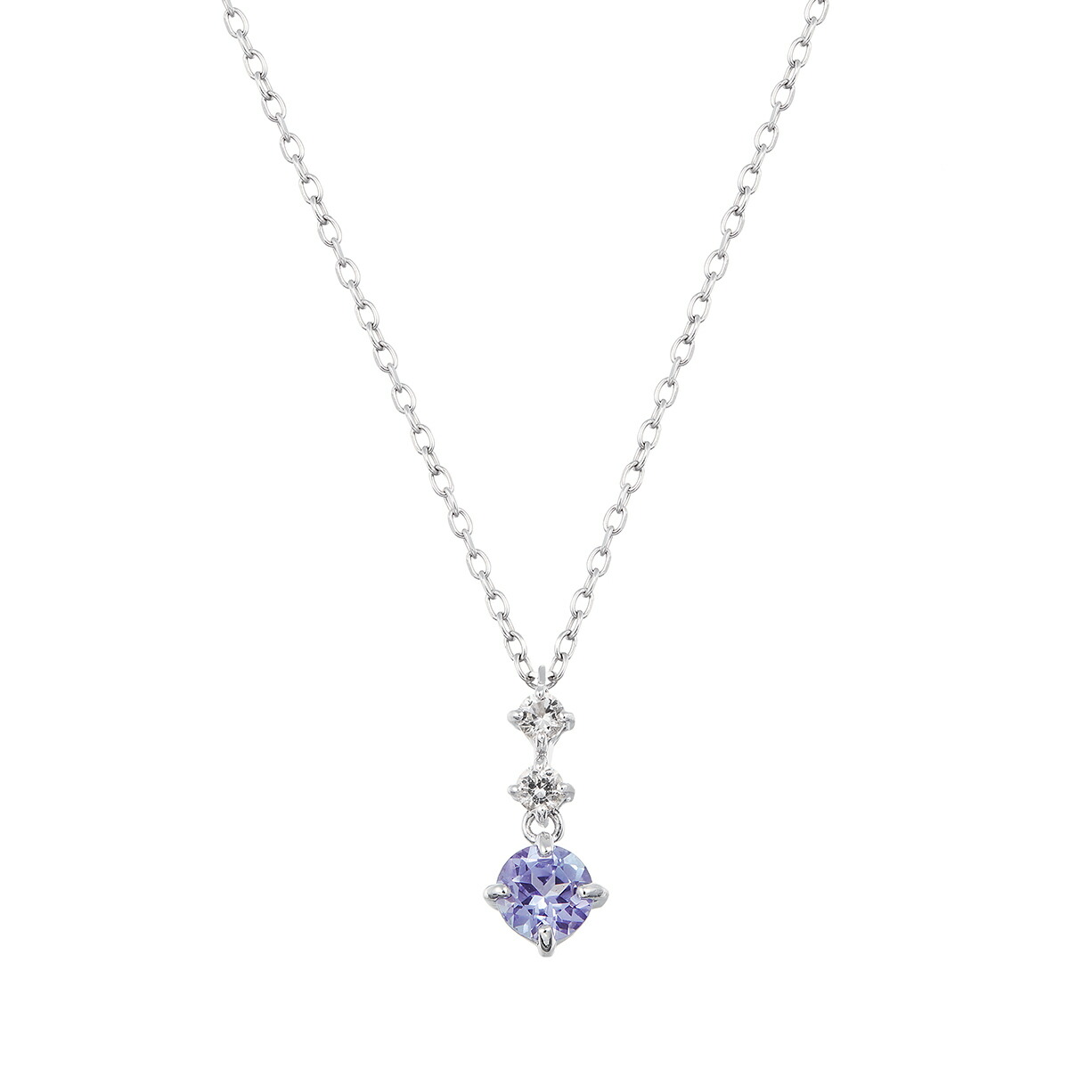 10％ポイントバック ～04/24(金)9：59まで 【DEAL】 K10ホワイトゴールドタンザナイトネックレス