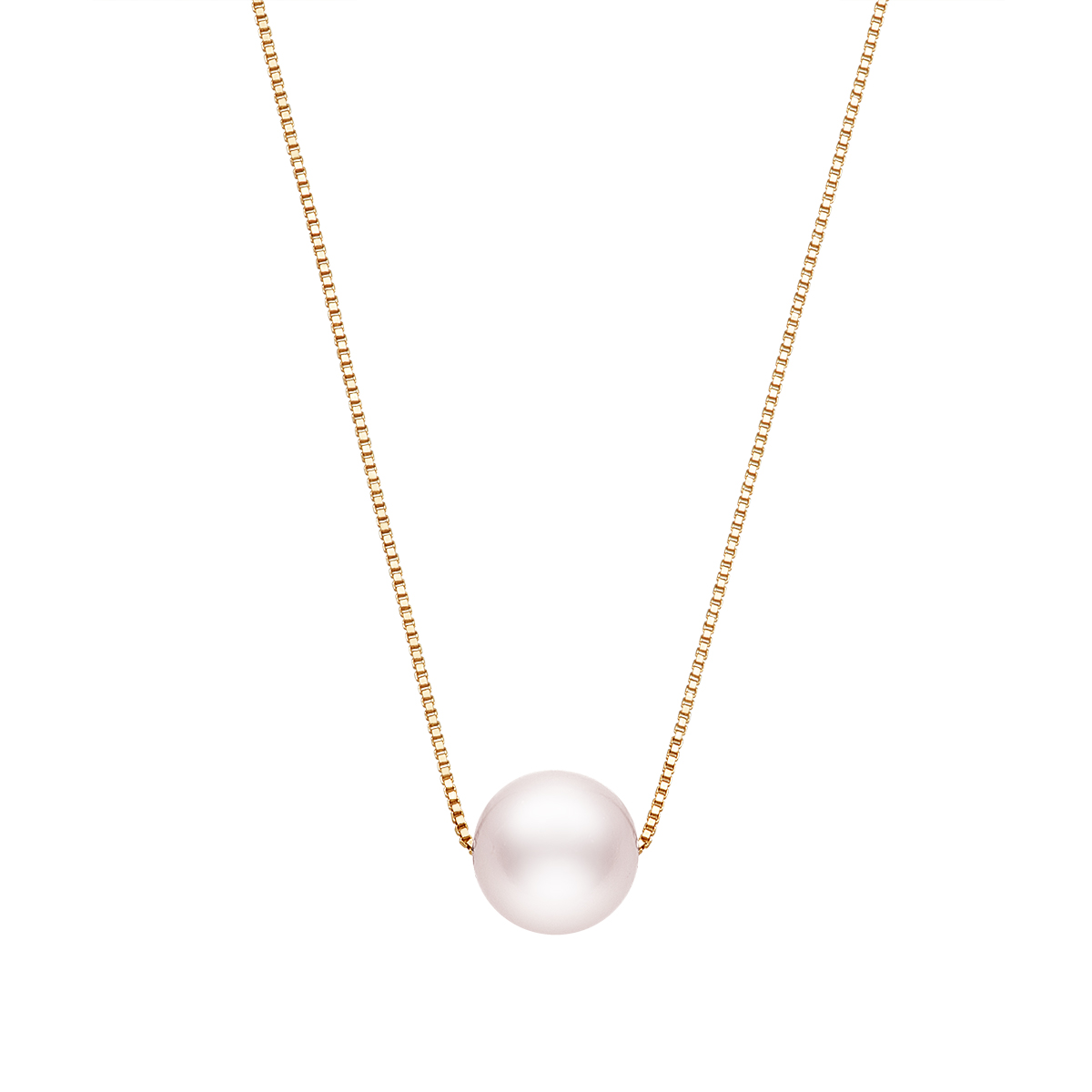 楽天市場】K18イエローゴールドアコヤ真珠ネックレス（6.5mm