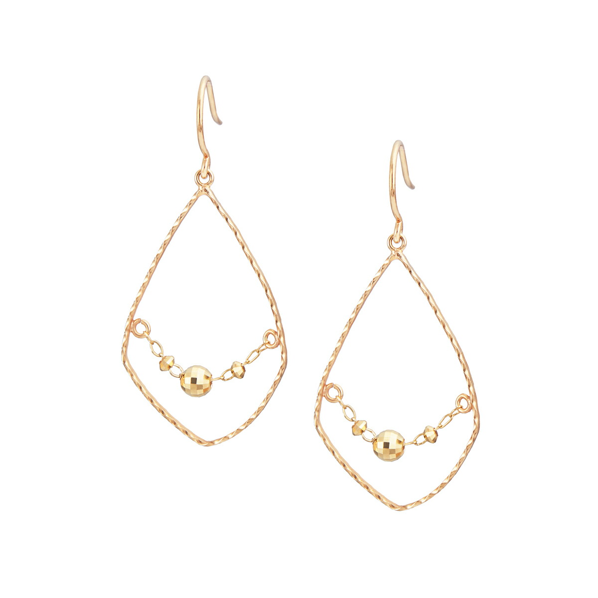 楽天市場】【SALE】 K10イエローゴールドアクアマリンピアス