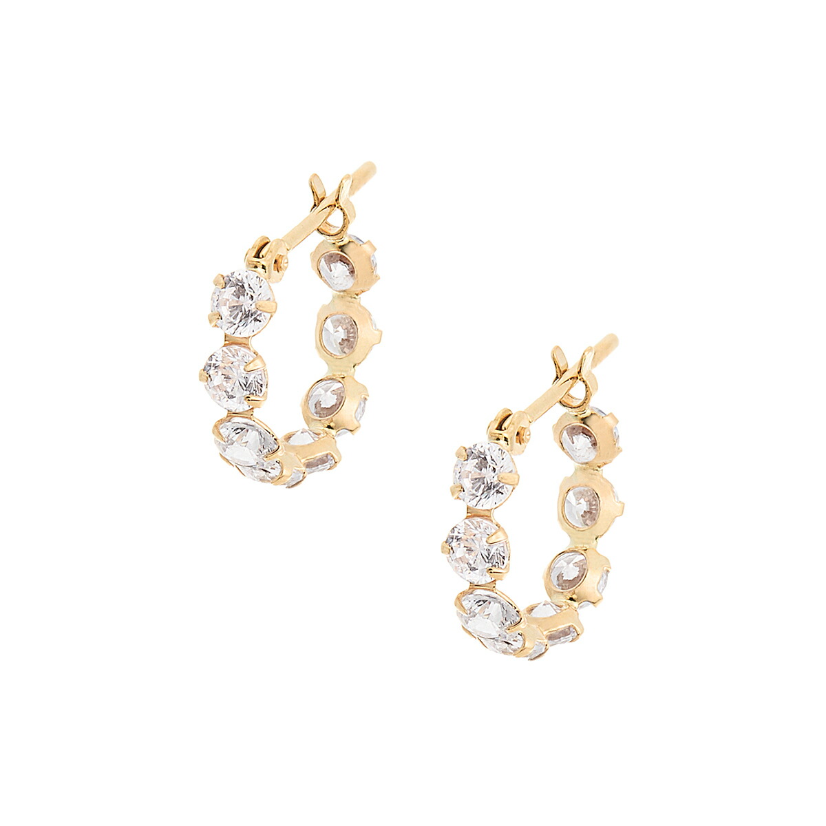 楽天市場】K10ホワイトゴールドキュービックピアス : ジュエリーツツミ