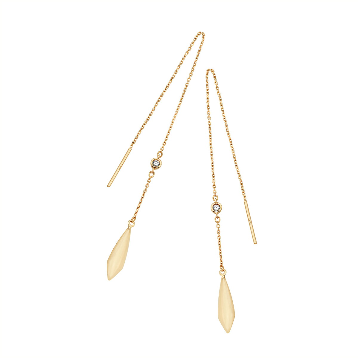 K18イエローゴールドダイヤモンドピアス 22,720円
