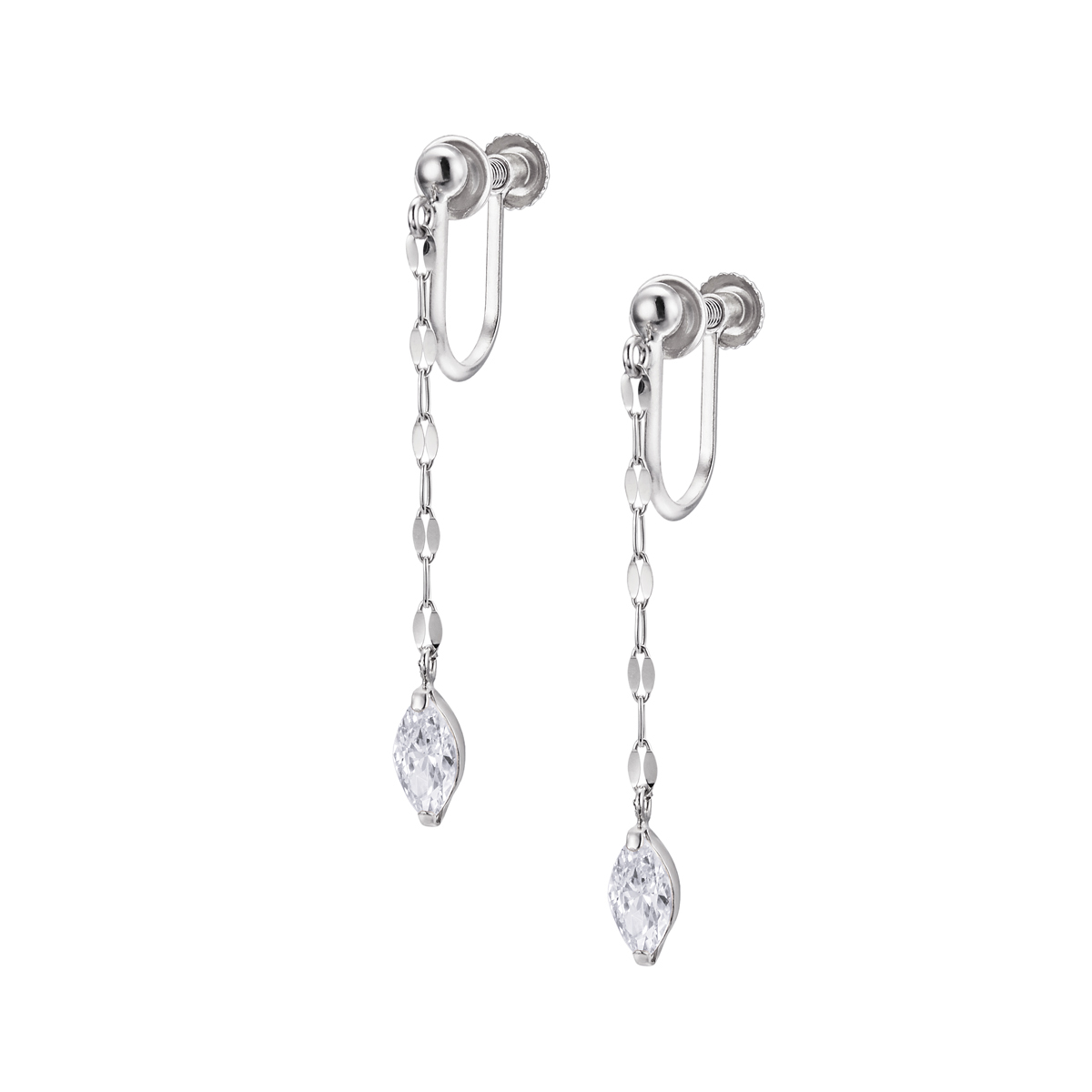 楽天市場】K10ホワイトゴールドアクアマリンイヤリング : ジュエリーツツミ