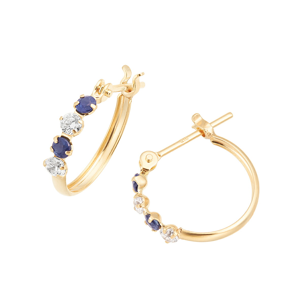 楽天市場】K10イエローゴールドルビーピアス : ジュエリーツツミ