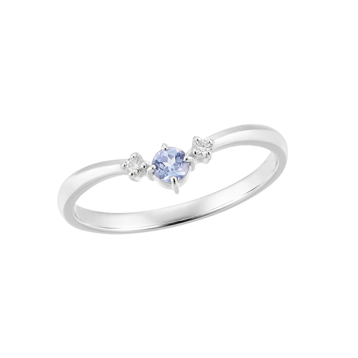 楽天市場】K10ホワイトゴールドタンザナイトリング : ジュエリーツツミ