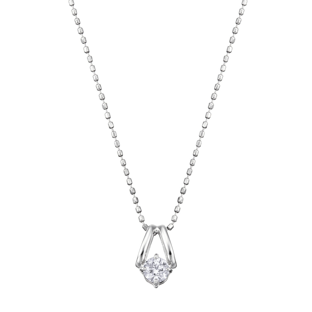 楽天市場】プラチナ鑑定書付ダイヤモンドネックレス（0.18