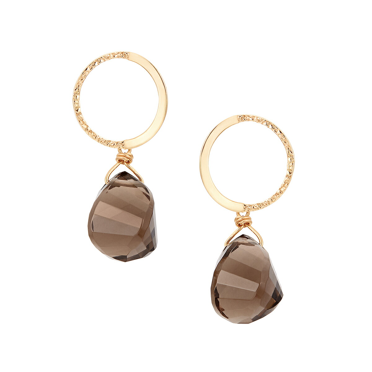 楽天市場】K10イエローゴールドルチルクォーツピアス : ジュエリーツツミ