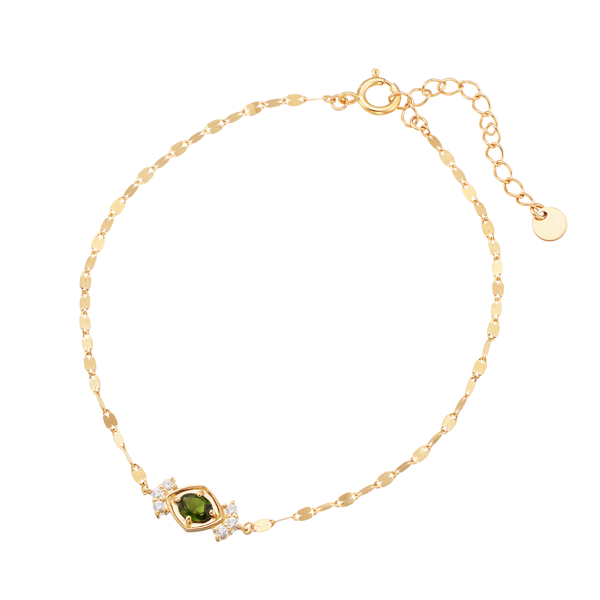 楽天市場】K10イエローゴールドブルームーンストーンブレスレット