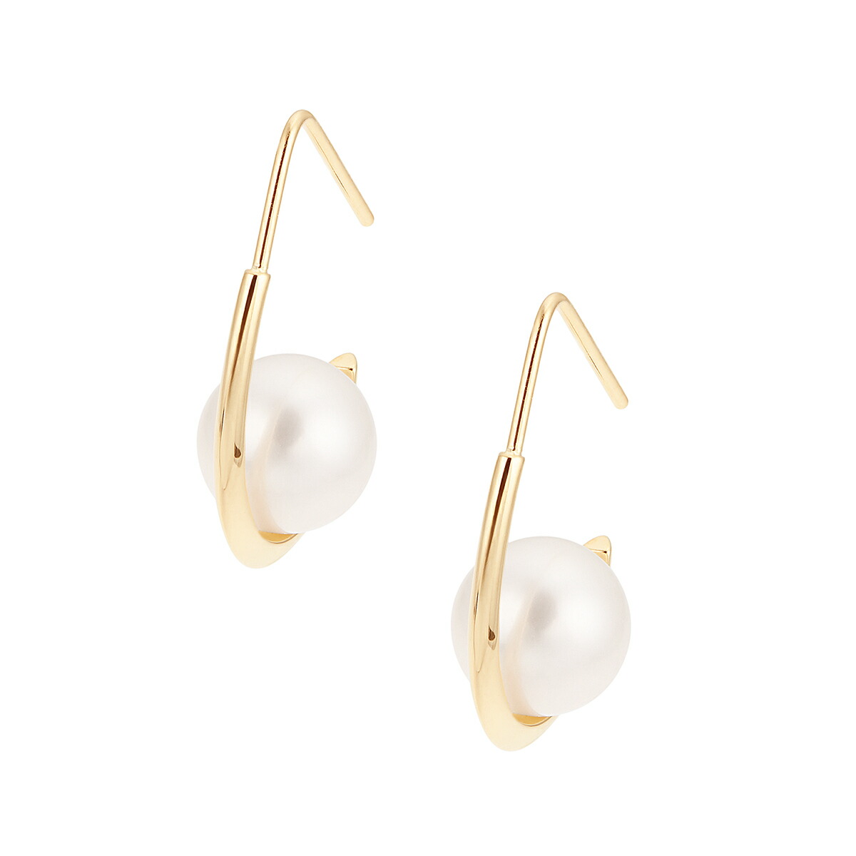 K10イエローゴールド　パール　ピアス 楽天市場】K10イエローゴールド淡水パールピアス : ジュエリーツツミ