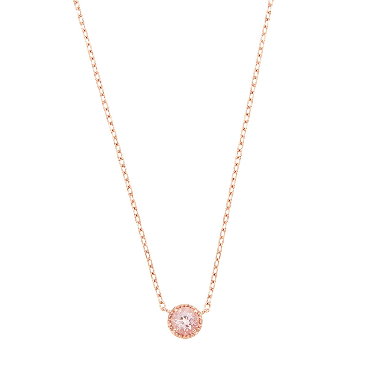 ジュエリーツツミ K10イエローゴールドアクアマリンネックレス ジュエリーツツミ K10イエローゴールドアクアマリンネックレス