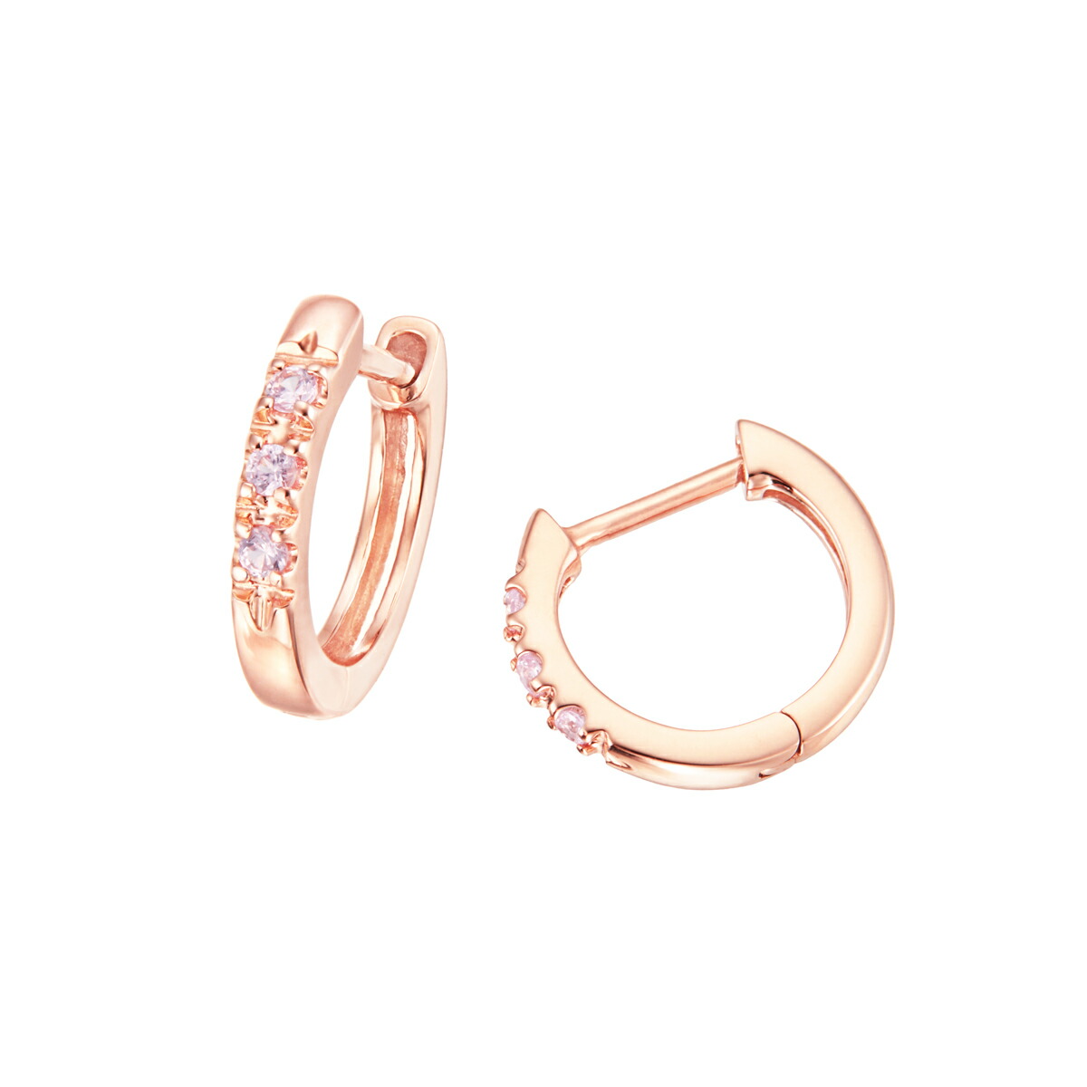 楽天市場】K10ピンクゴールドモルガナイトピアス : ジュエリーツツミ