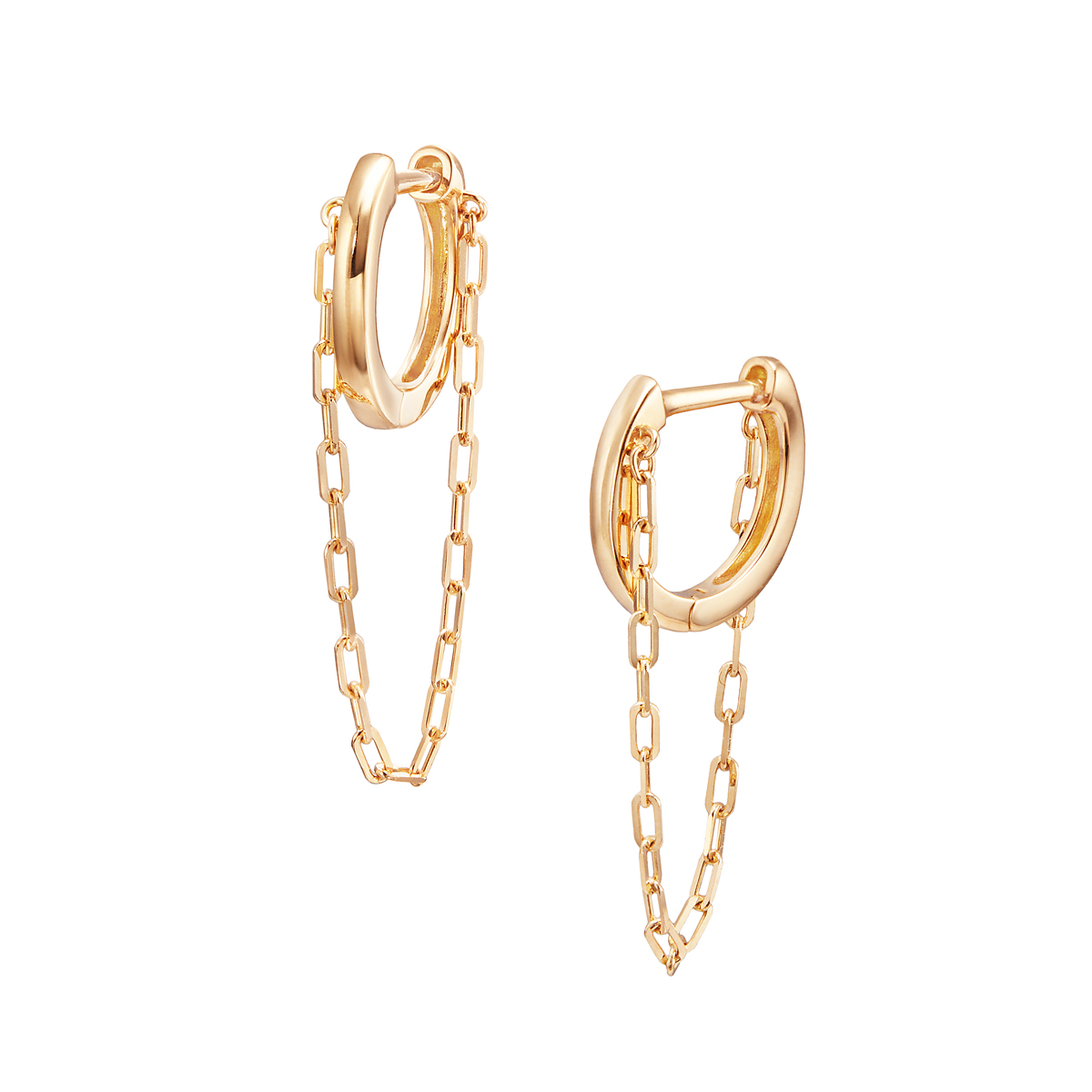 楽天市場】K18イエローゴールドブラックカルセドニーピアス