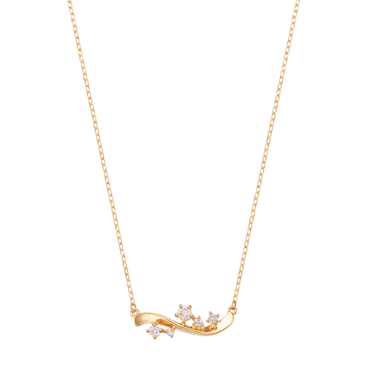 楽天市場】K18イエローゴールドダイヤモンドネックレス : ジュエリーツツミ