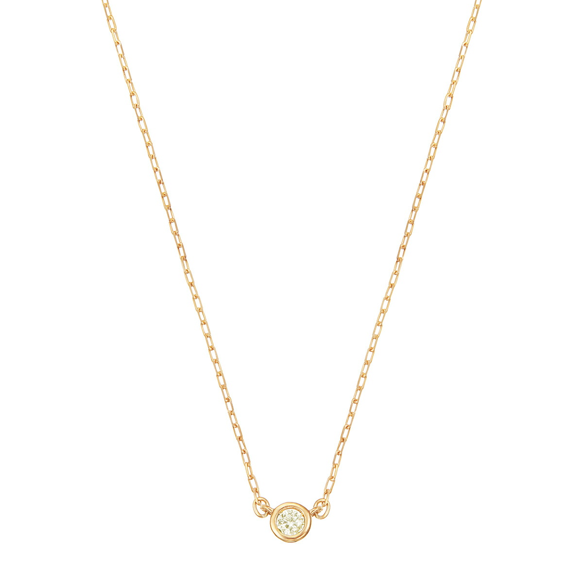 k10 イエローゴールド✖️ダイヤモンドネックレス K10イエローゴールドダイヤモンドネックレス: ペンダントネックレス