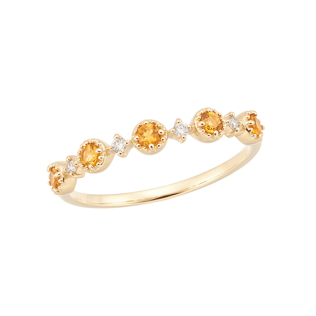 楽天市場】K10イエローゴールドシトリンリング : ジュエリーツツミ