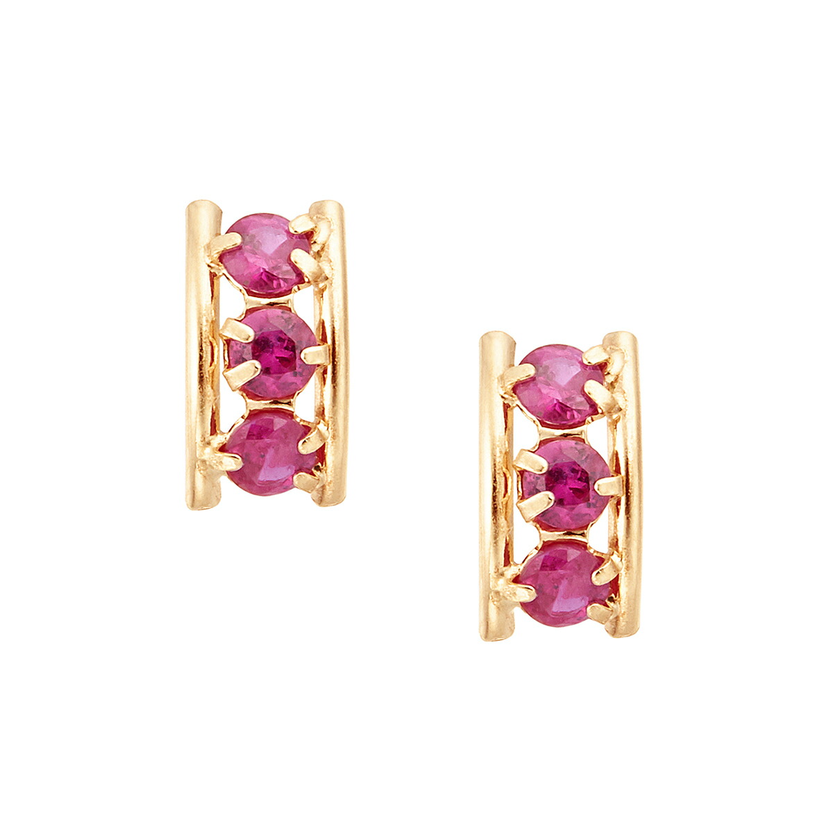 楽天市場】K18イエローゴールドルビーピアス : ジュエリーツツミ