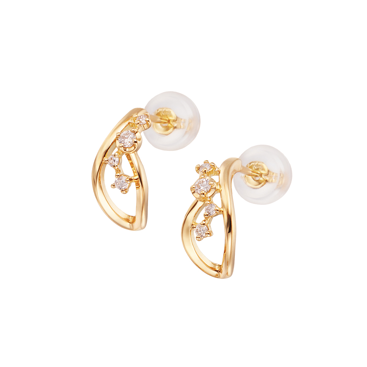 楽天市場】K18イエローゴールドダイヤモンドピアス : ジュエリーツツミ