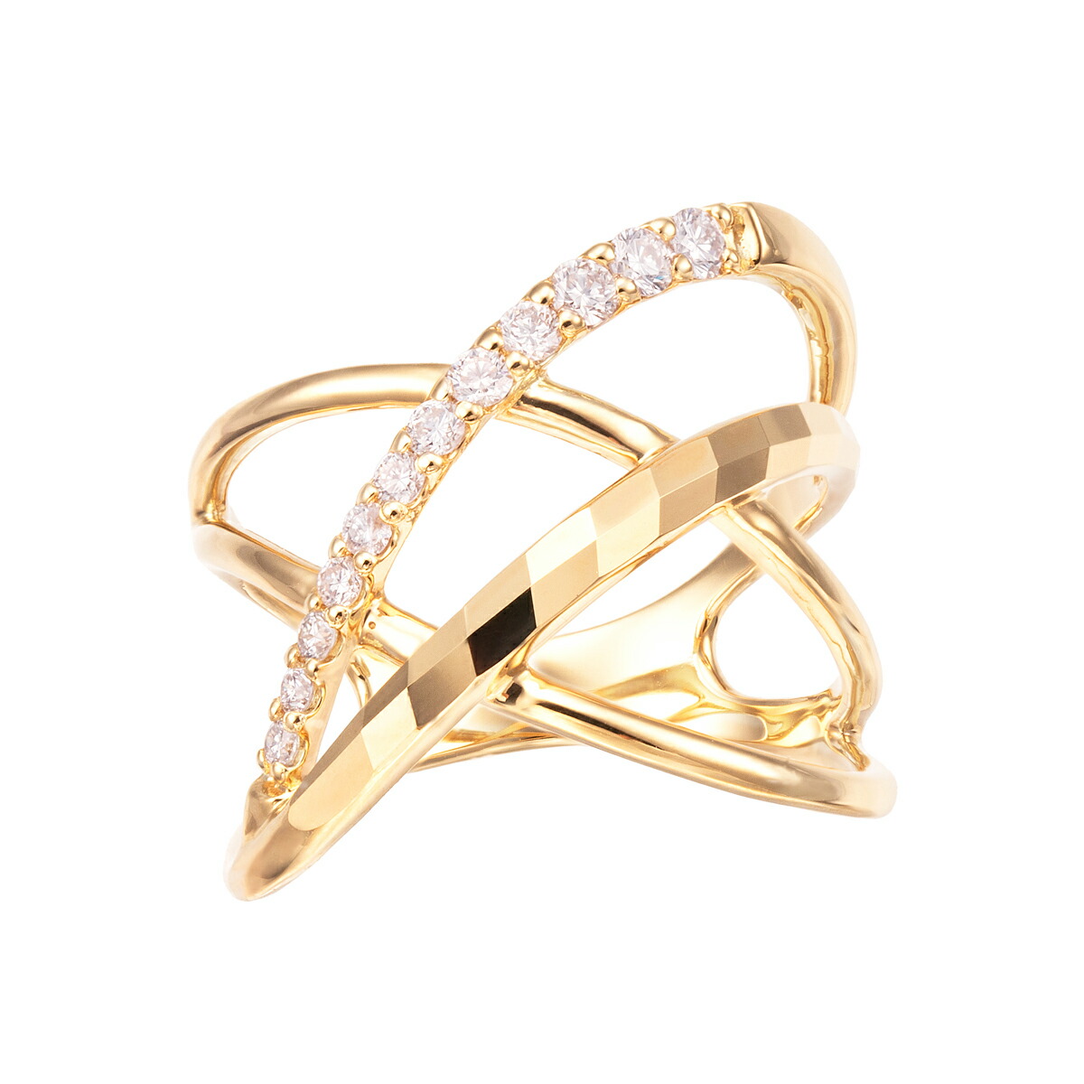 楽天市場】K18イエローゴールドダイヤモンドリング : ジュエリー