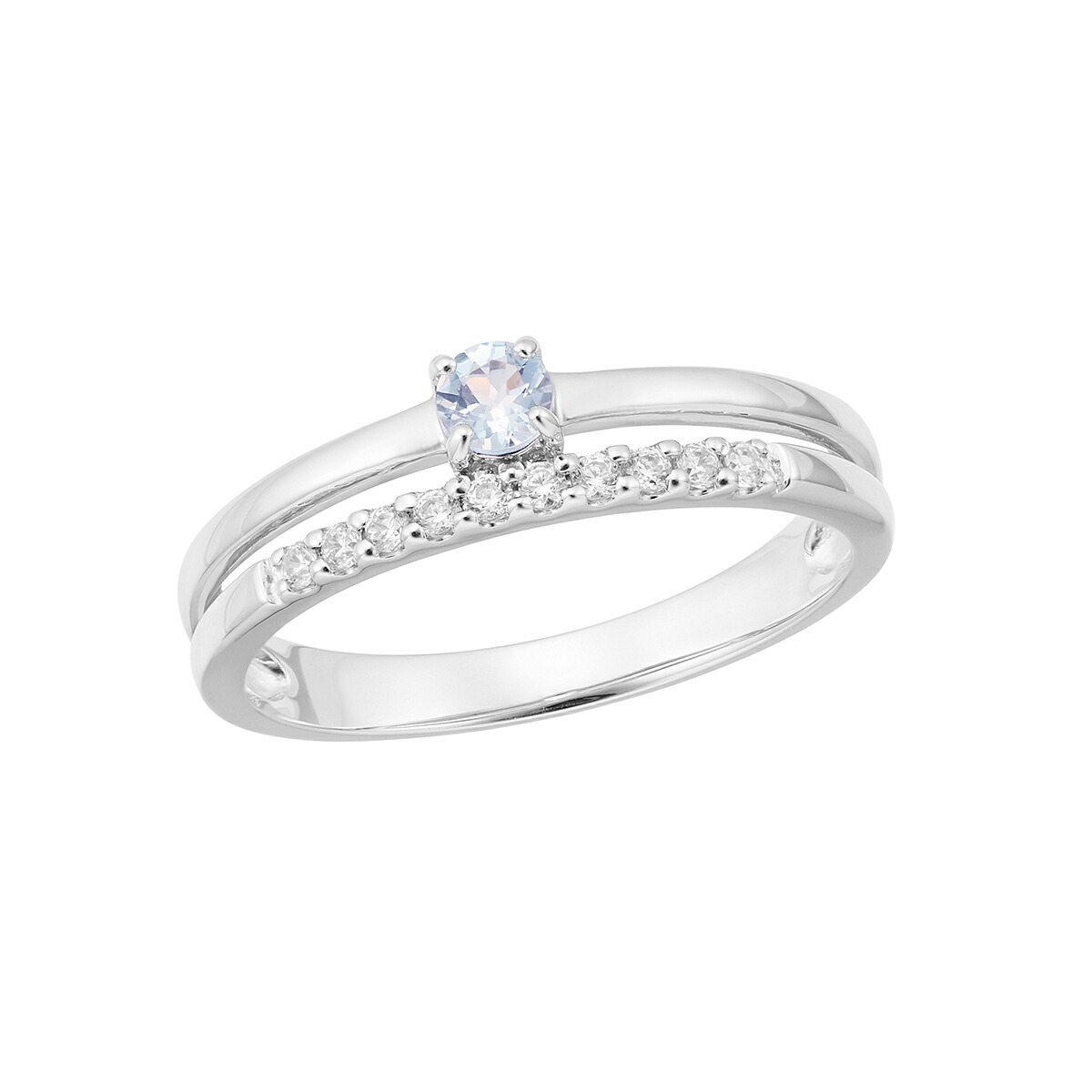 Aquamarine K14WGアクアマリンリング (NO.48653) – JEX宝石
