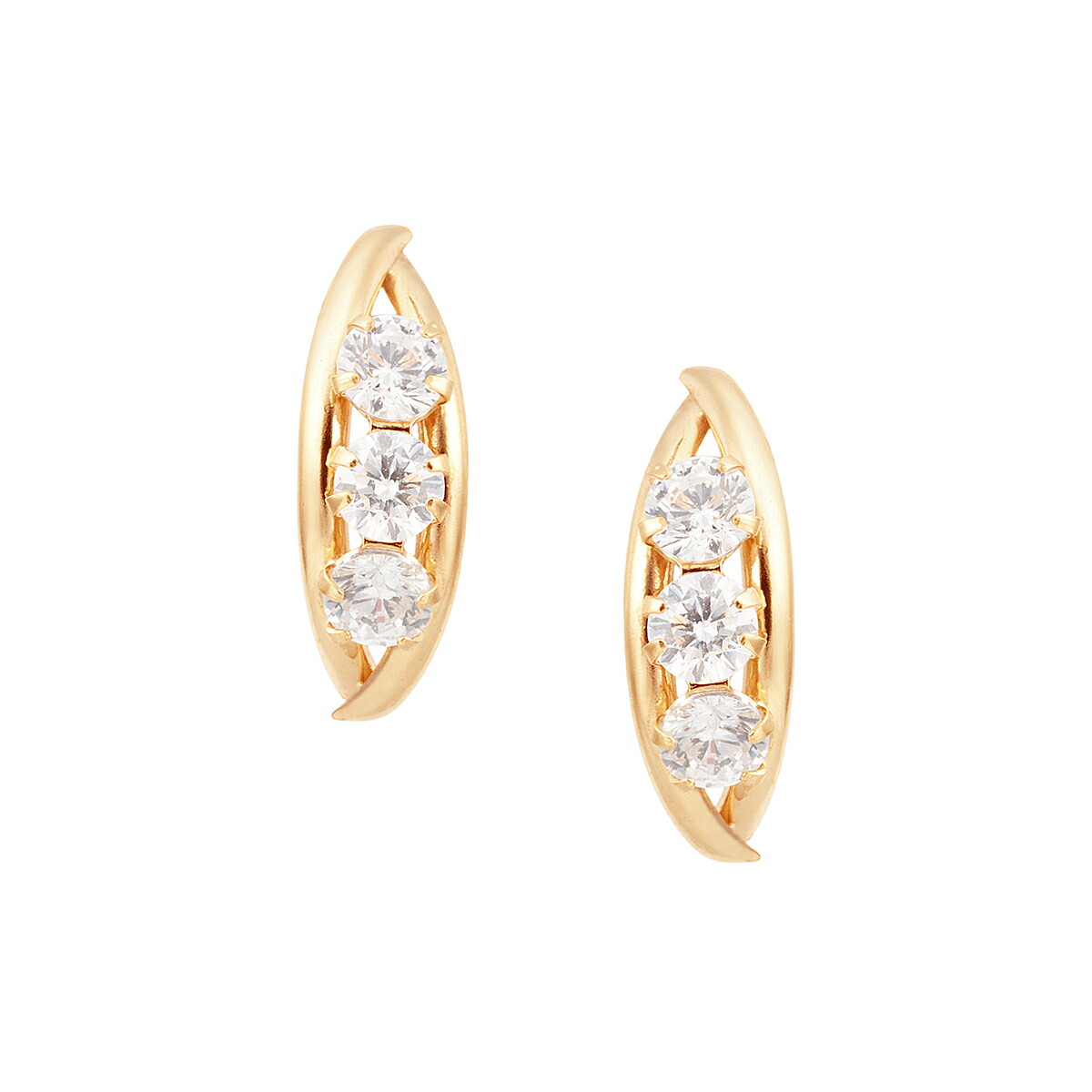 ジュエリーツツミK18 計0.2ct ダイヤモンド　一粒　ピアス ジュエリーツツミ K18イエローゴールドダイヤモンドピアス