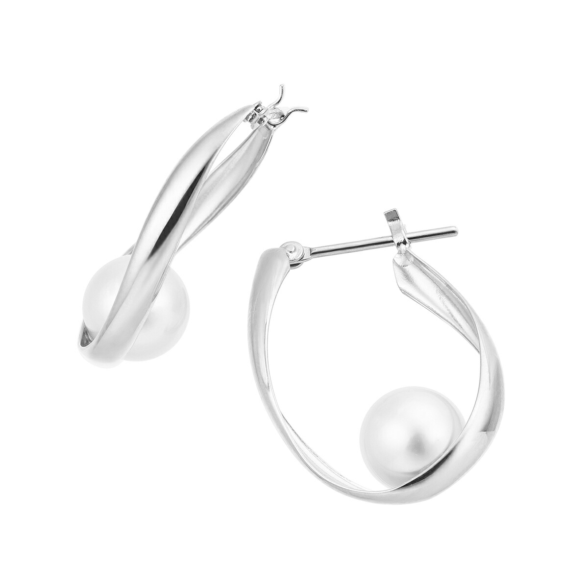 楽天市場】Pt（プラチナ）アコヤ真珠ピアス（7.5〜7.0ミリ） : エイチ