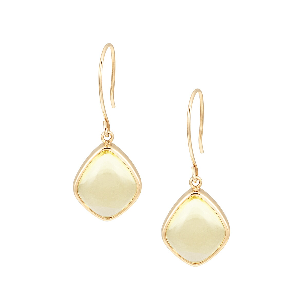 楽天市場】【SALE】 K10イエローゴールドルチルクォーツピアス