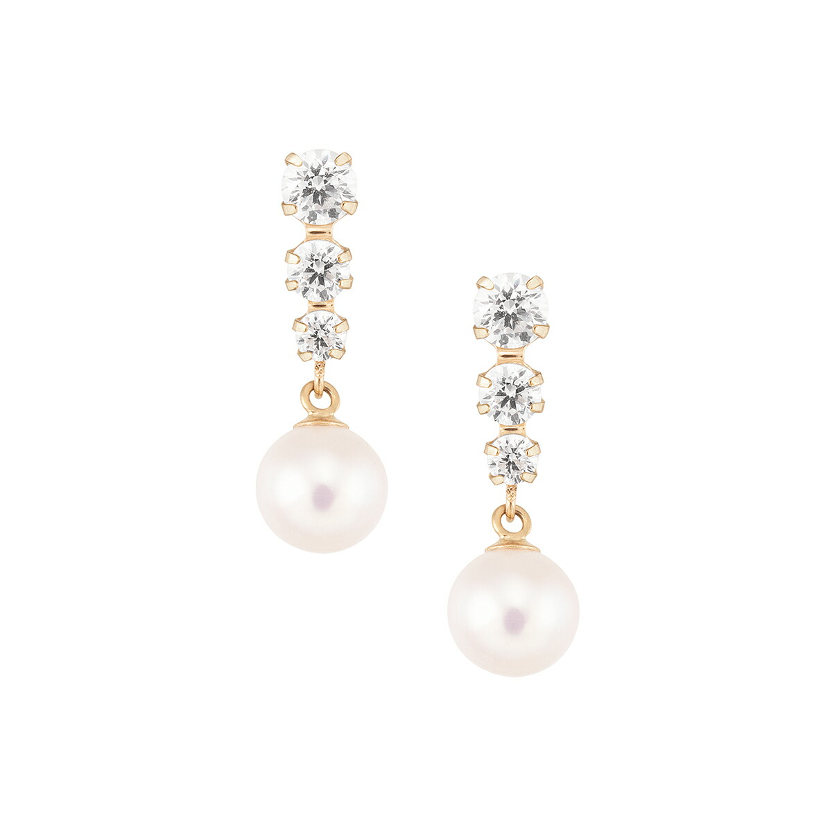 楽天市場】K10イエローゴールド淡水パールピアス : ジュエリーツツミ