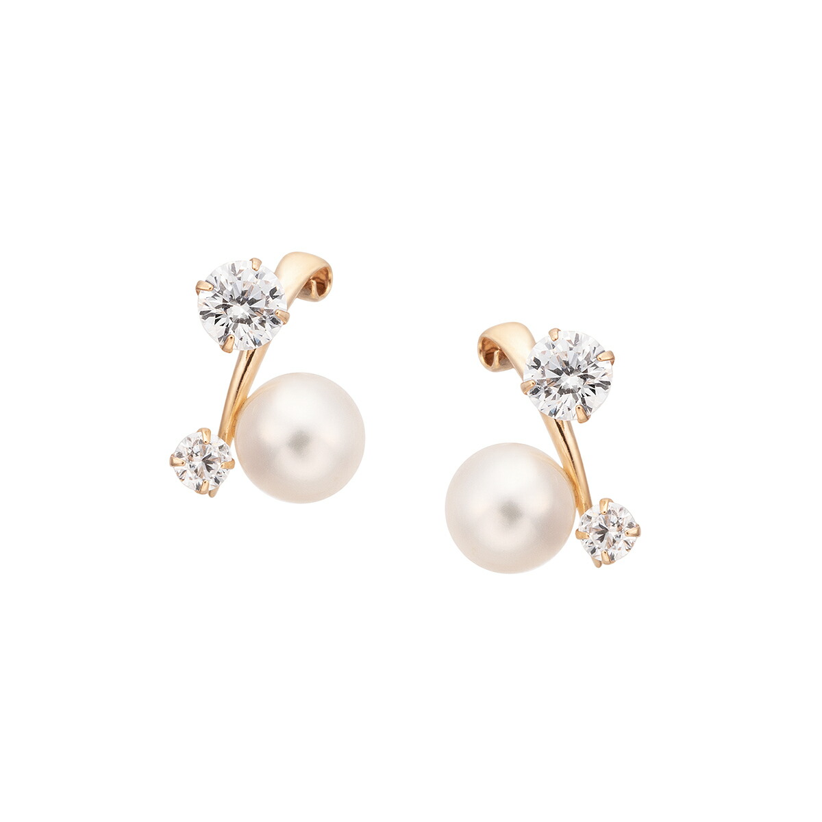 ジュエリーツツミ K10イエローゴールドアクアマリンピアス K10イエローゴールドアクアマリンピアス(RPE681-003)|TSUTSUMI