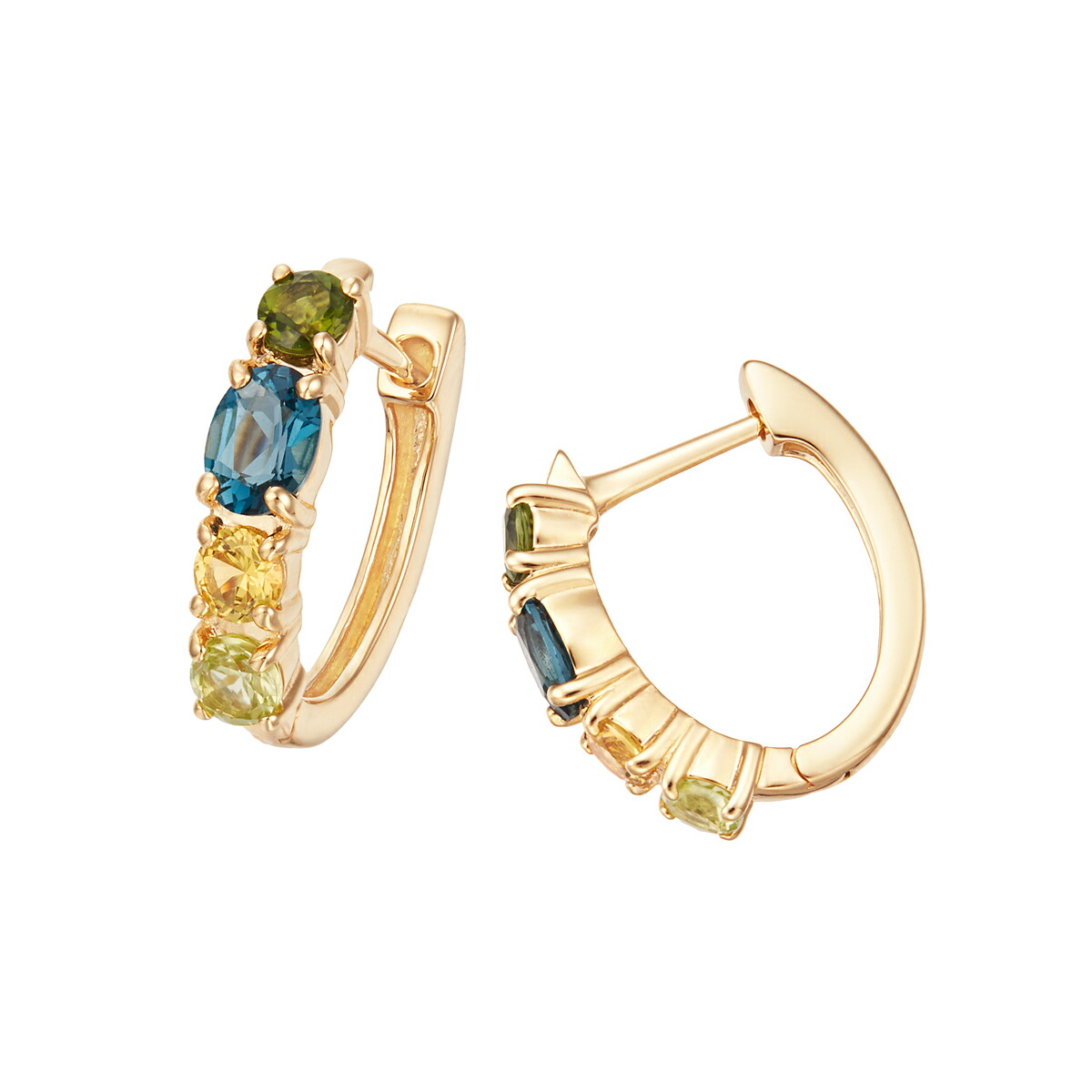 楽天市場】K10イエローゴールドマルチストーンピアス : ジュエリーツツミ