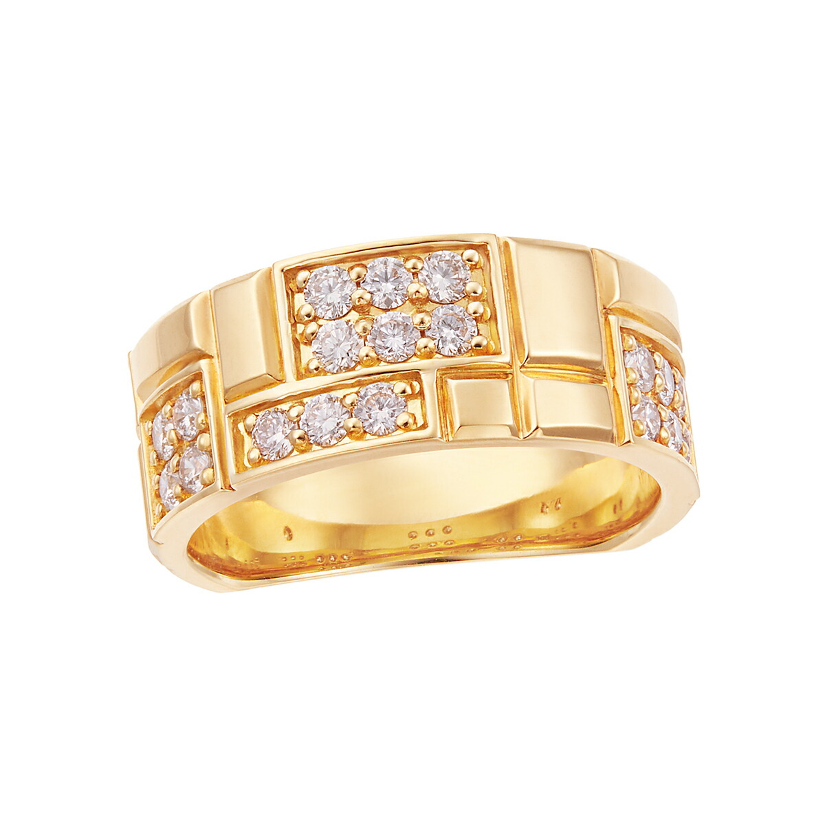 楽天市場】ダイヤモンド リング イエローゴールド FカラーUP ローズ