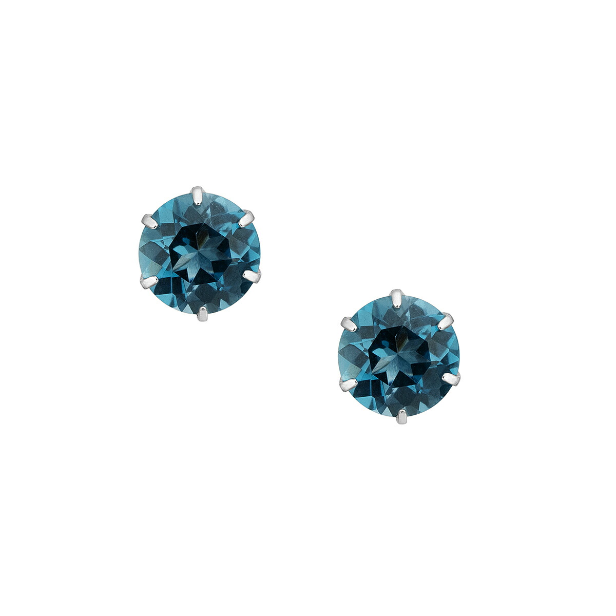 楽天市場】【SALE】 K10ホワイトゴールドロンドンブルートパーズピアス