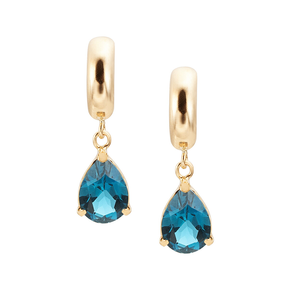 楽天市場】【SALE】 K10ホワイトゴールドロンドンブルートパーズピアス