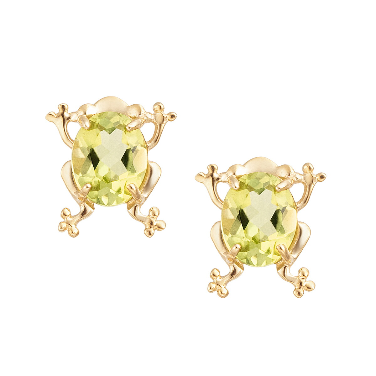 楽天市場】K10ホワイトゴールドペリドットネックレス : ジュエリーツツミ