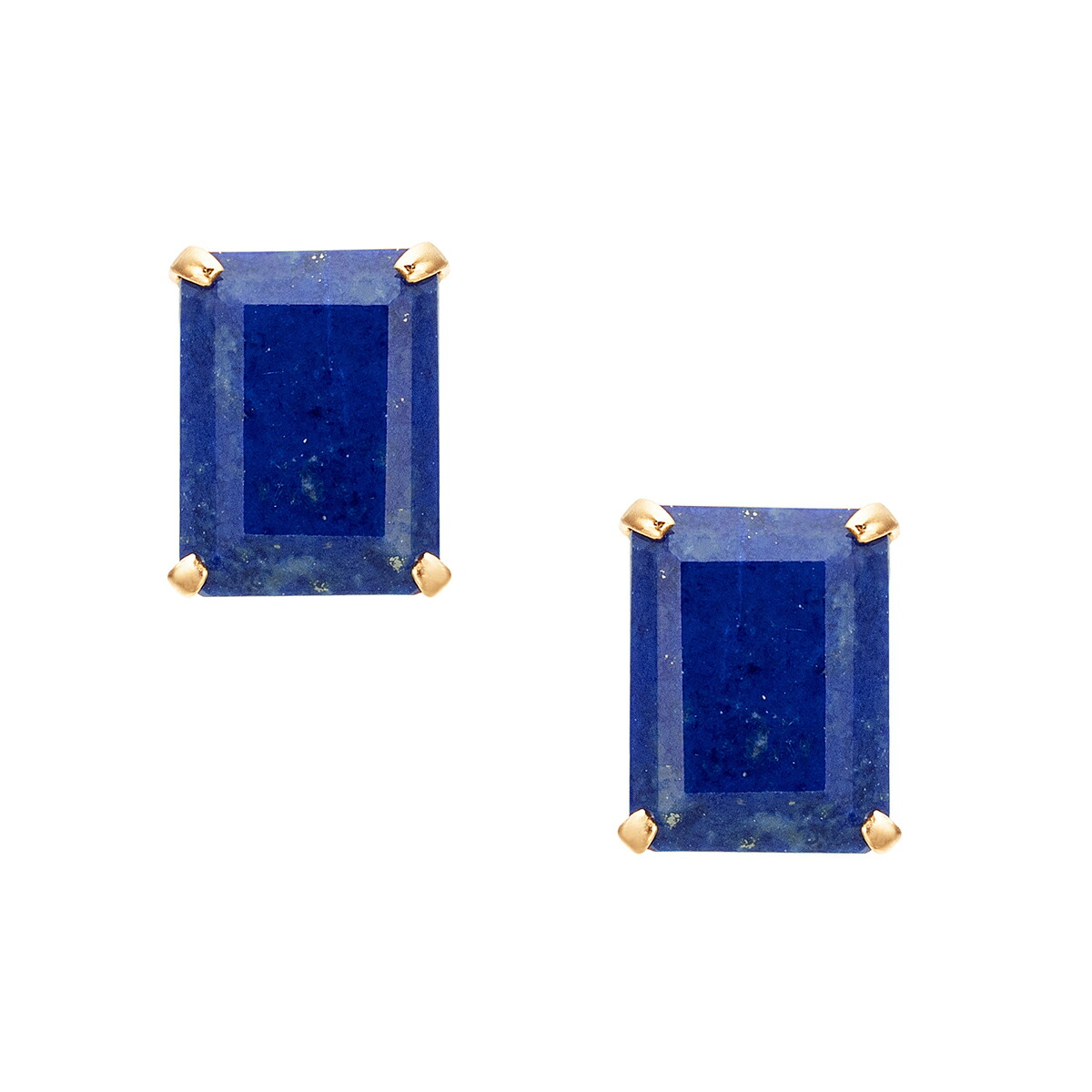 K18イエローゴールドラピスラズリピアス|ジュエリーツツミ