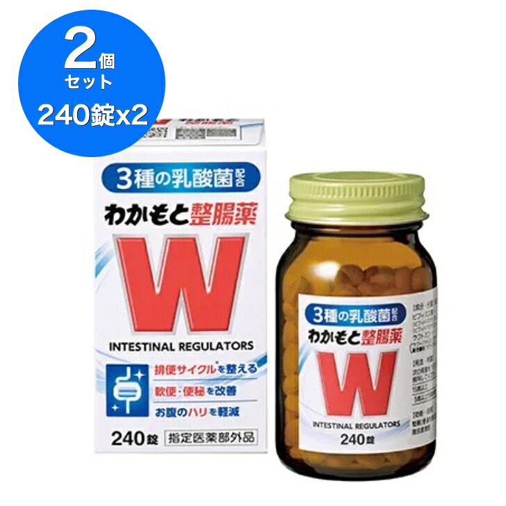 【送料無料】【2個セット】【指定医薬部外品】わかもと整腸薬(240錠）わかもと製薬 WAKAMOTO