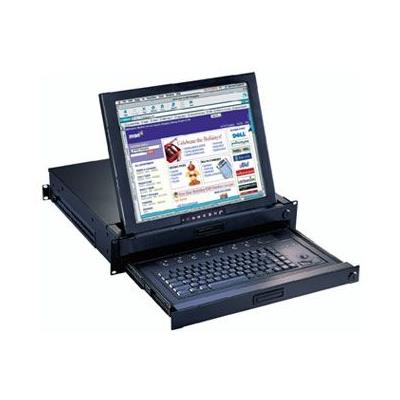 オースティン電気ヒューズ [RKP2417-S1601E] 2U 17in TFT LCD 管する/鍵盤/ドロアー + 16 界面 KVM取り替えっこ タッチパッドタイプ 田舎ふうコンソール