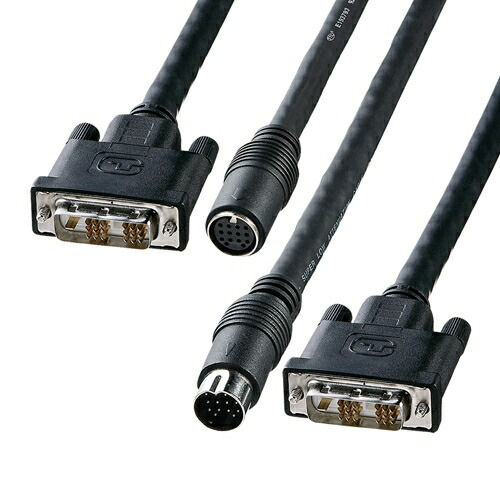サンワサプライ [KC-DVI-K100] DVI工事架線有線テレビ(シングル繋がり) 10m