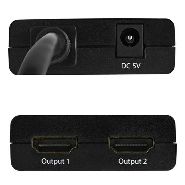 StarTech.com [ST122固定ディスク4KU] 2最終生産物相応う 4K HDMI 振りわける器スプリッター USB二階建てバス力強さ/ACアダプター相応う 4K 30サイクル その他-切替機・分配器
