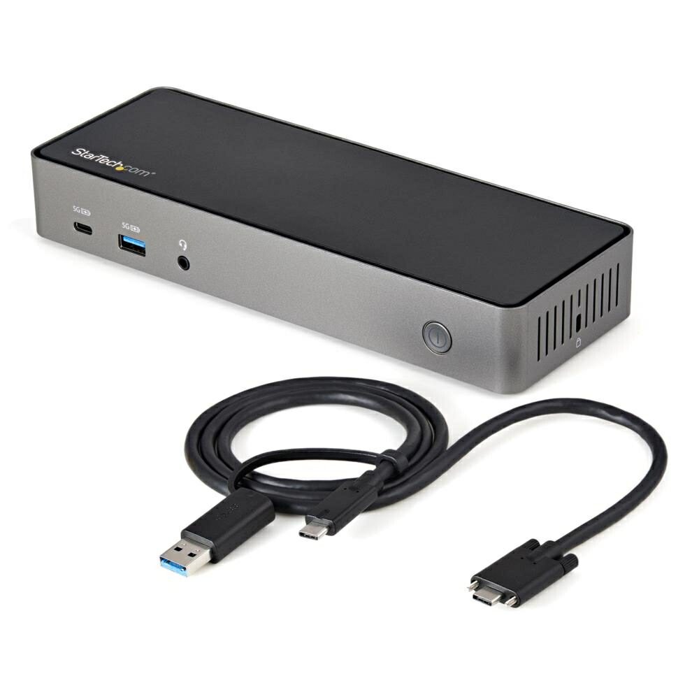 StarTech.com DK31C3HDPD USB-C USB-A対応ドッキングステーション 3面モニター対応ノートパソコン拡張ドック 85W  USB PD 4K60Hz対応HDMI DiplayPortトリプルモニター 6ポートUSBハブ ギガビット有線LAN 3.5mmステレオミニ 4極  【SALE／59%OFF】