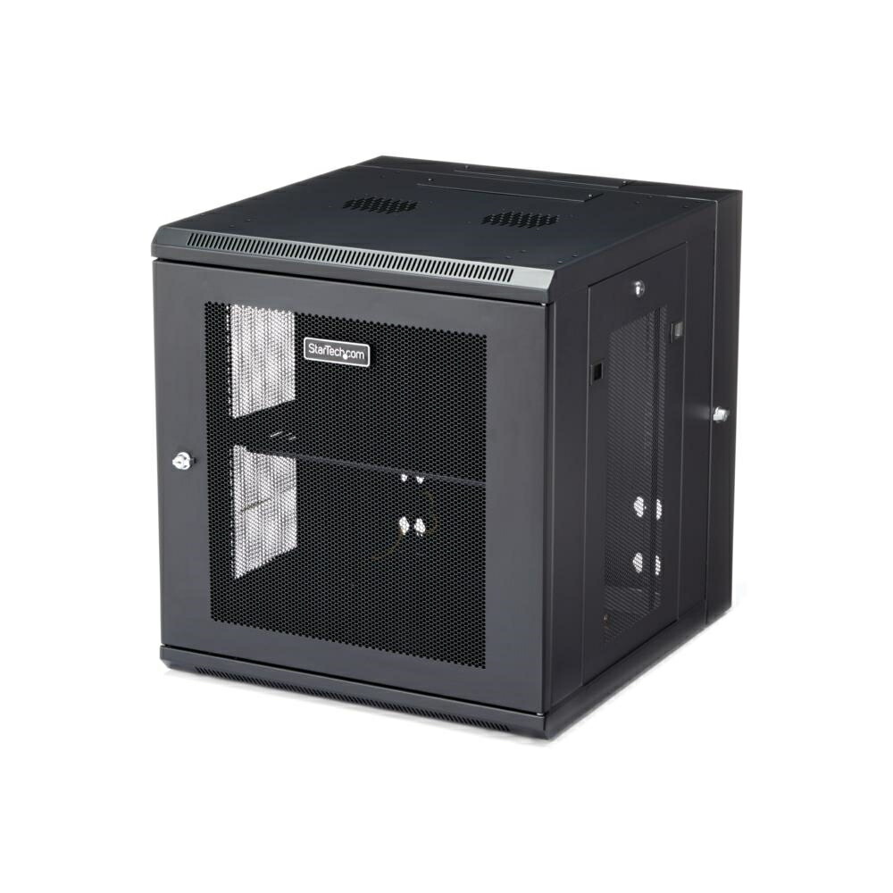StarTech.com [RK1224WALHM] 19in サーヴァー仕合わせ/12U/4郵便受け/飾りつけ手合い/滑りだし奥ふかさ6珊-50珊/鍵を掛ける付き添い人仕合わせ押し入れ/通気細長い切口･メッシュ/180度蝶つがい
