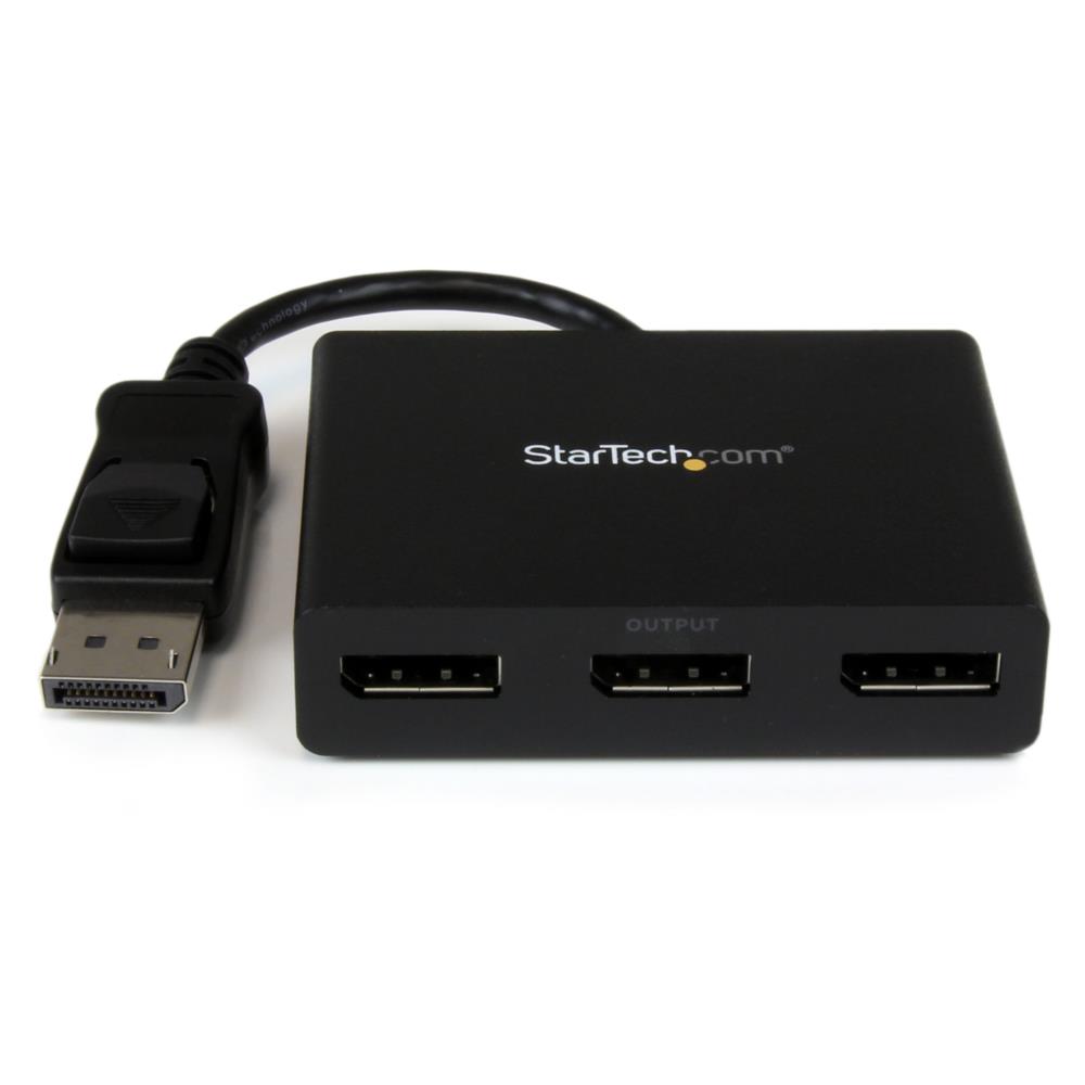 StarTech.com [MSTDP123DP] 3ポートMSTハブ DisplayPort - 3x DisplayPort マルチモニタースプリッタ 4K対応 ディスプレイポート(オス) - 3ポート ディスプレイポート(メス) Windowsのみ対応｜TT-Mall