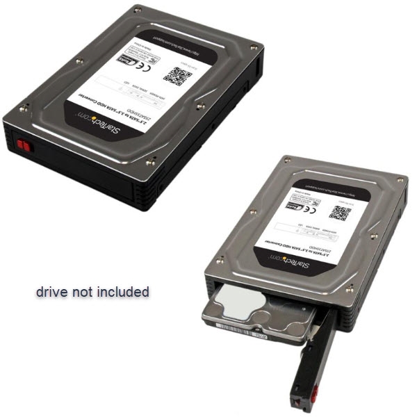 StarTech.com 25SAT35HDD HDD SSD用2.5インチ - 3.5インチ SATAハードドライブ変換ケース アルミ製  最大高さ12.5mm SATA 1.0 2.0 3.0対応 上品