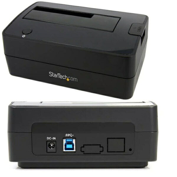 StarTech.com [SATDOCKU3S] USB3.0接続SATA 2.5/3.5インチHDD/SSDドッキングステーション/リーダーライター(クレードル式) ブラック プラグ&プレイ/ホットスワップ対応 USB 2.0と下位互換性 SATA rev.1/2/3対応｜TT-Mall