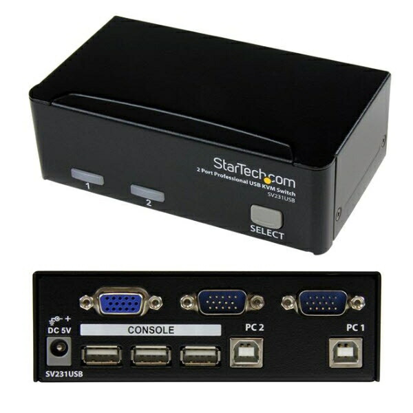 出荷 StarTech.com SV231USB 2ポートKVMスイッチ VGAモニター対応 USB接続 PCパソコン2台用CPU切替器 USB VGA ケーブル付属 orchidiapharma.com