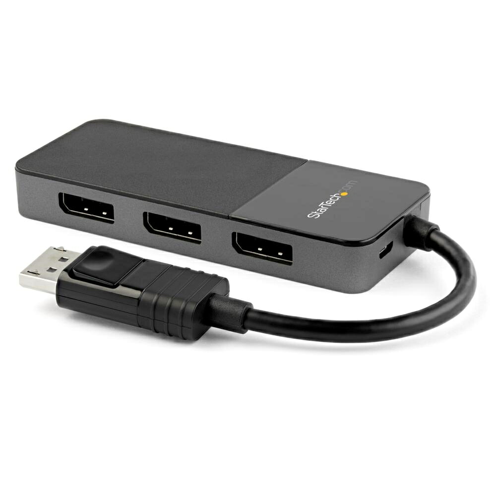 StarTech.com [MST14DP123DP] 3ポートDisplayPort MSTハブ 3x 4K対応 DP1.4準拠マルチモニタースプリッタ Windows対応｜TT-Mall