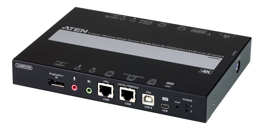 ATEN [CN9950/ATEN] 1田舎臭い/リモートメモリアクセス分かち合う1界面DisplayPort KVM over IP(4K相応う、RS-232C)