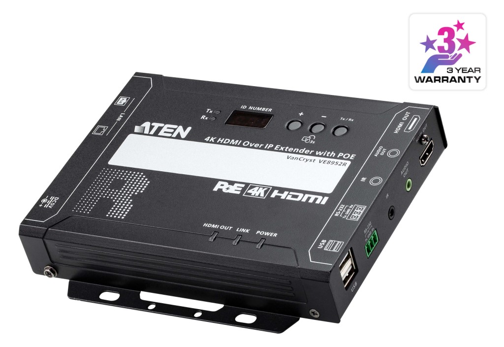 ATEN [VE8952R/ATEN] Video over IP受信システム(4K\u0026PoE相応う)