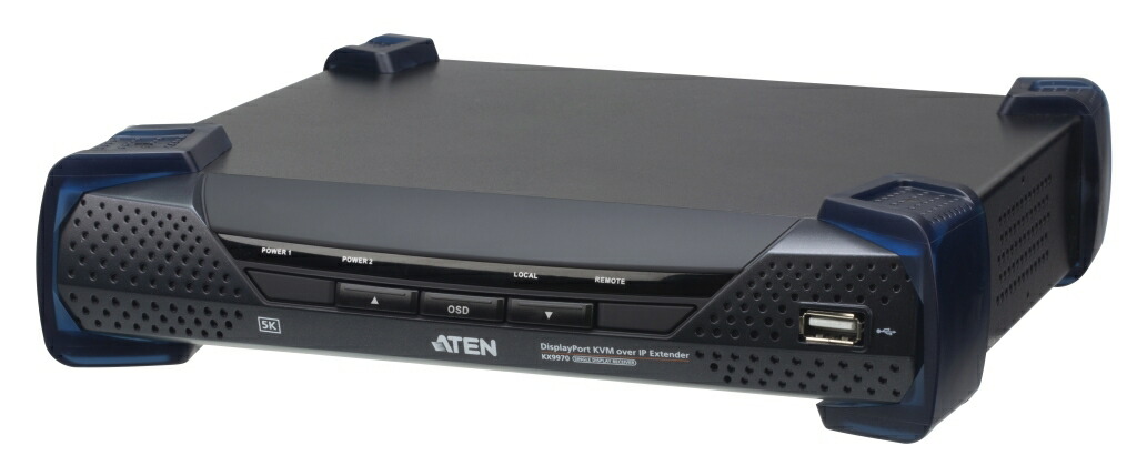 ATEN [KX9970R/ATEN] DisplayPort IP-KVM受信システム(5K解像力\u002610GbE網状組織相応う)