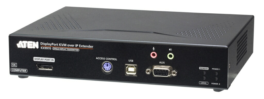 ATEN [KX9970T/ATEN] DisplayPort IP-KVMトランスミッター(5K解像力\u002610GbE網状組織相応う)
