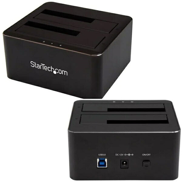 StarTech.com [SDOCK2U33V] クレードル式SATA3.0対応HDD/SSDドッキングステーション 2x 2.5/3.5インチドライブ対応 USB 3.0接続｜TT-Mall