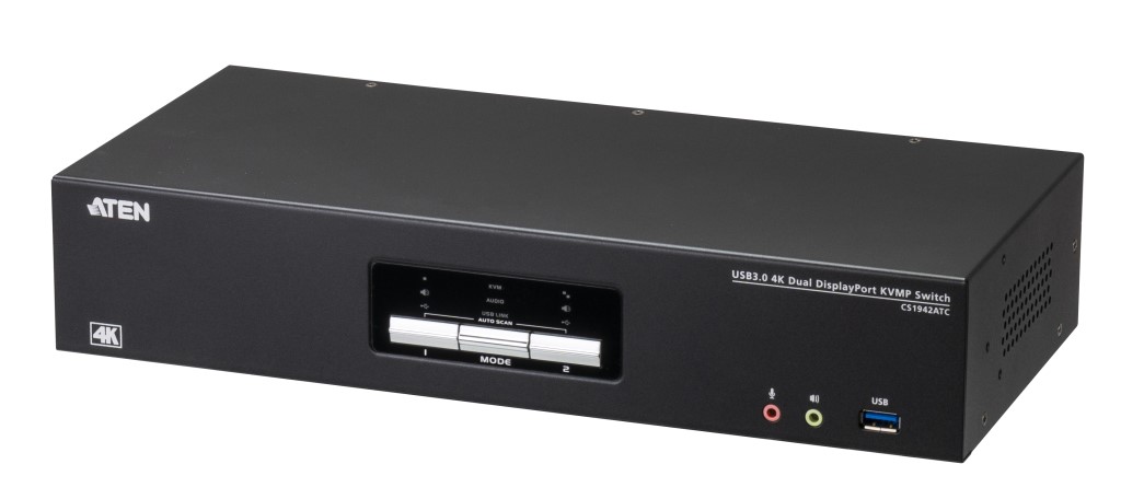 ATEN [CS1942ATC/ATEN] 2界面 USB3.0 4K DisplayPort デュアル見せびらかす シームレスKVMP 取り替えっこ